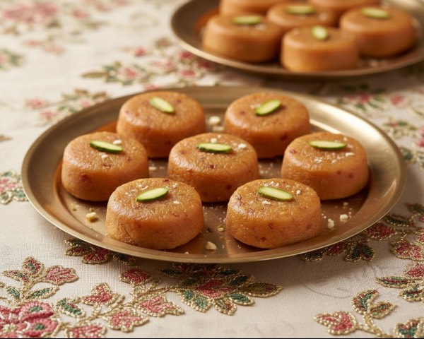 Apple Paneer Sandesh