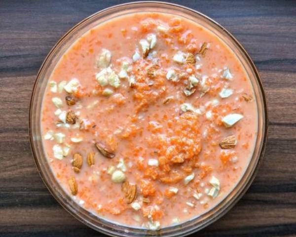 carrot & walnut kheer