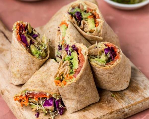 Whole Grain Veggie Egg Wrap 