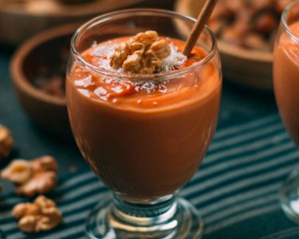 Jaggery, Walnut, and Almond Milkshake