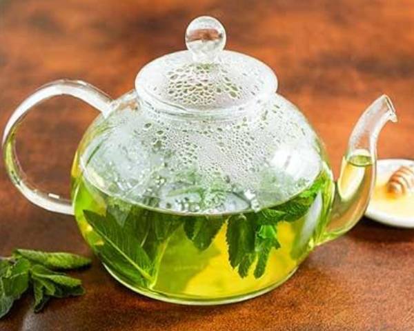 Fresh mint tea. 