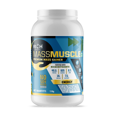 rich inserts mass muscle lean mass gainer 1 kg 1 1