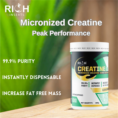 rich inserts micronized creatine peak performance 6 1