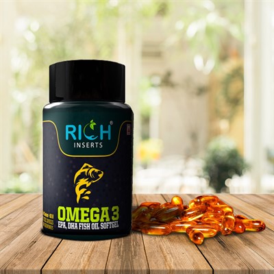 rich inserts omega 3 fatty acids fish oil 60 n softgel 1 1