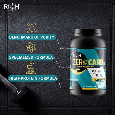 rich inserts zero carb whey protein isolate 1kg 6