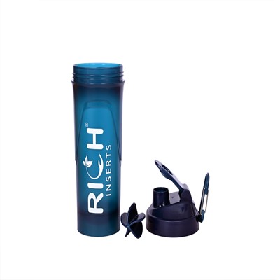 richinserts gym shaker bottle for protein shaker big sipper bottle blue 700 ml  3
