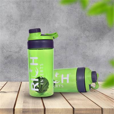 richinserts gym shaker bottle for protein shaker sipper bottle ideal for protein premium green 600 2